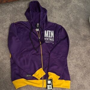 New Era Purple and Yellow Team Hoodie
